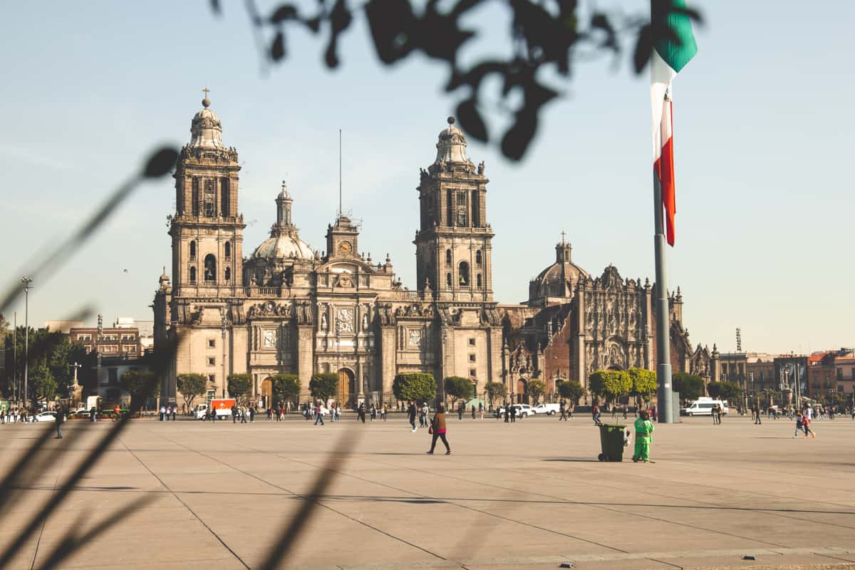 public transport in mexico city will get you right to the zocalo or main square
