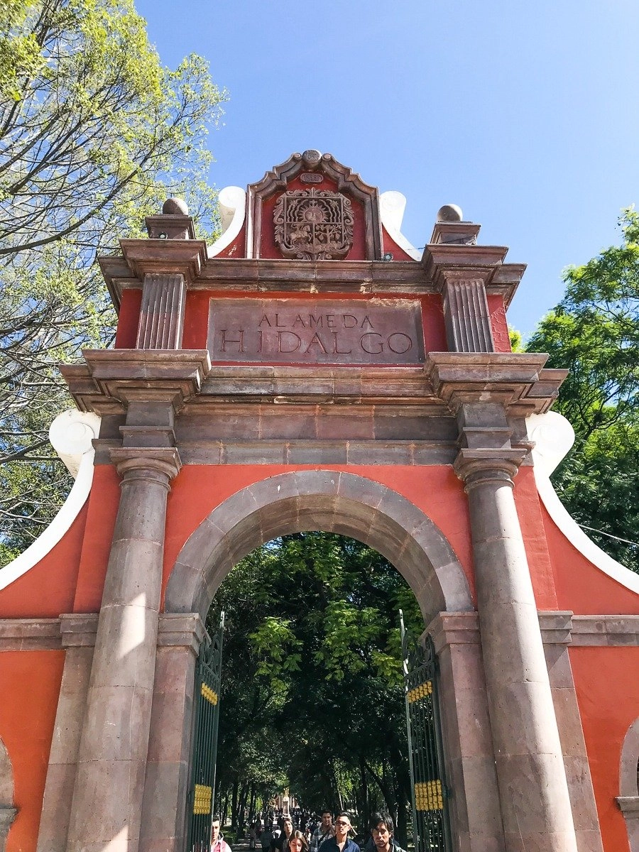 alameda hidalgo, one of the city's main park