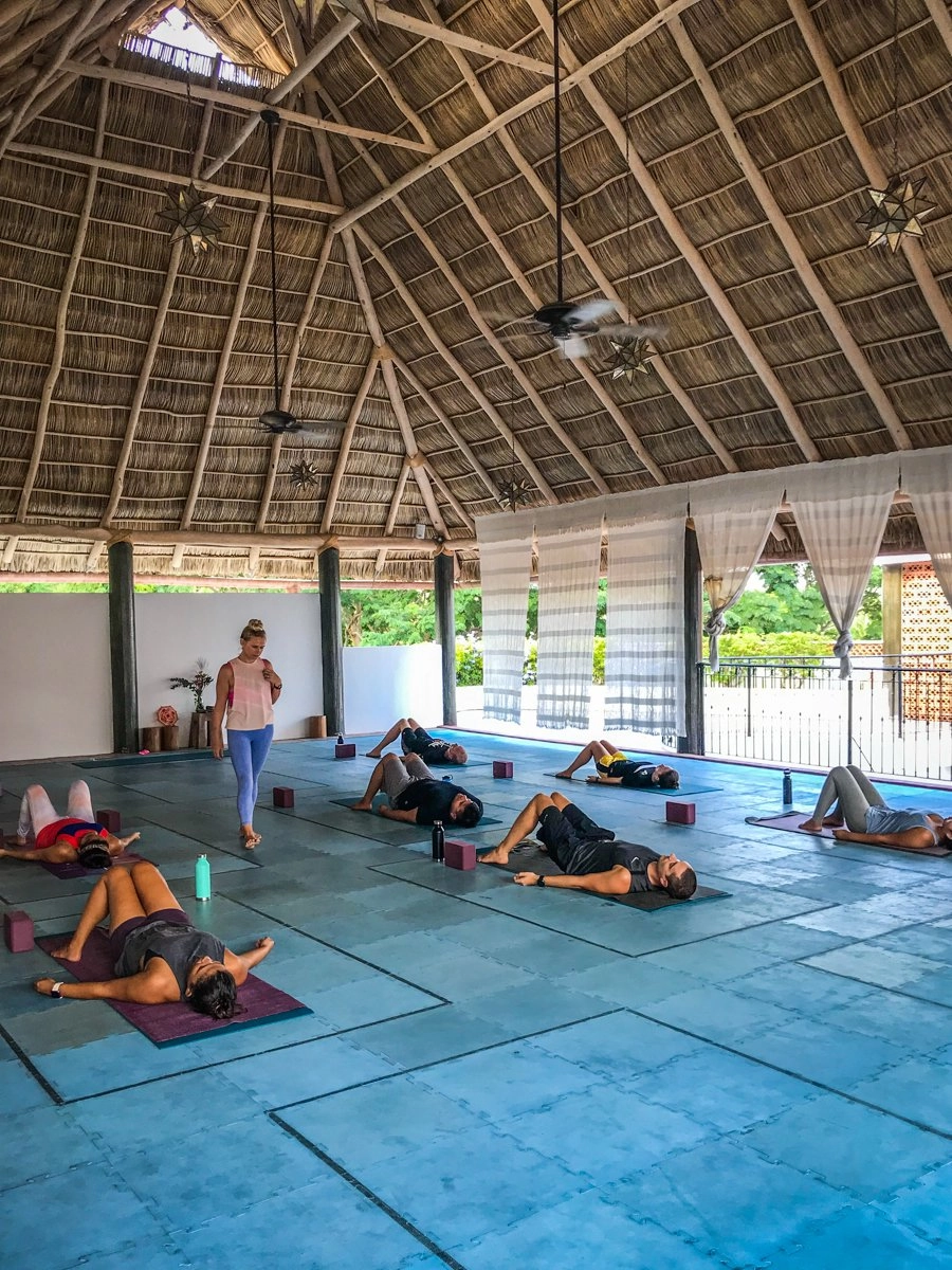 yoga at the rose room in sayulita