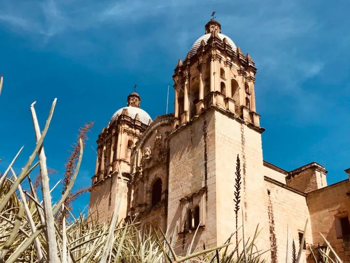 church in a neighborhood in oaxaca