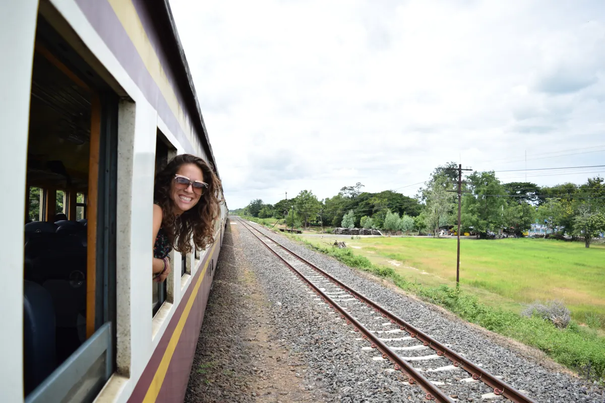 what to wear in thailand on a train through the countryside