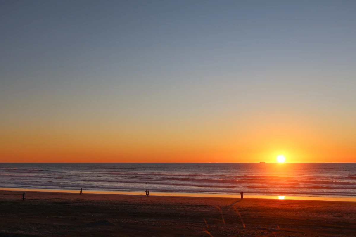 sunset at ocean beach in san francisco