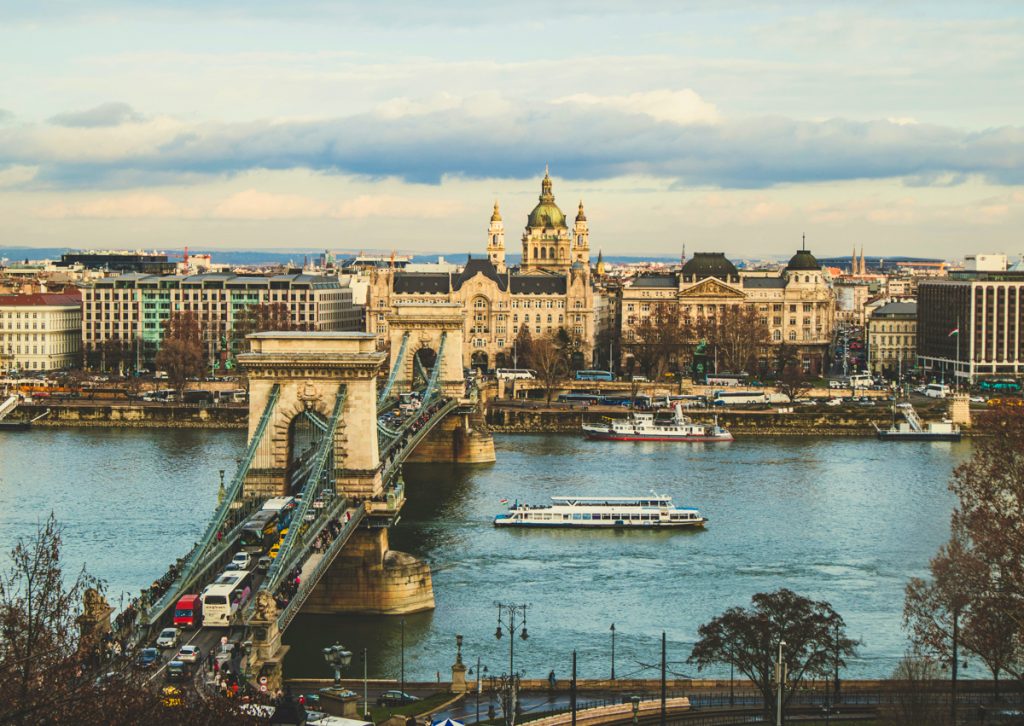 budapest scenery from above
