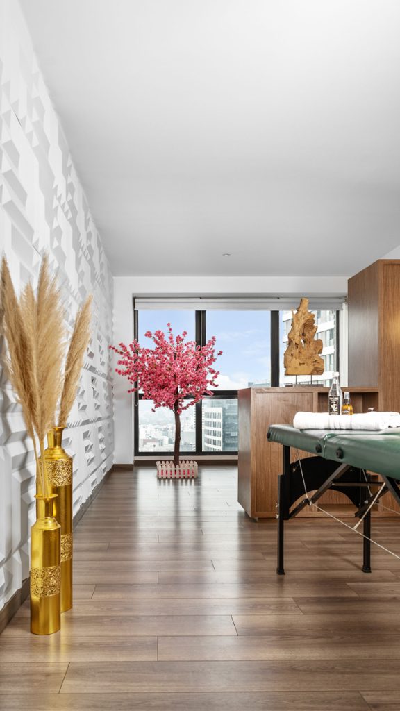 inside of a spa room in mexico city